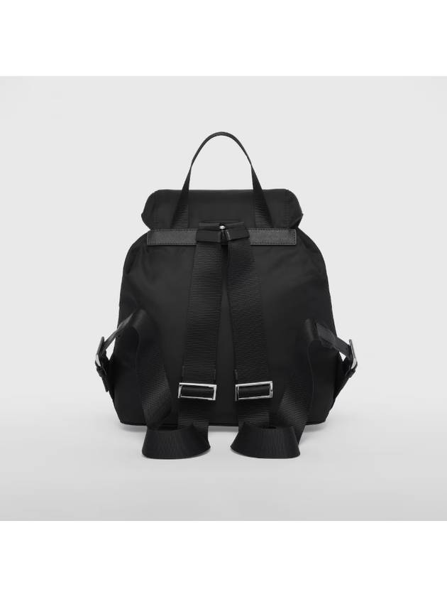 Triangle Logo Re-Nylon Small Backpack Black - PRADA - BALAAN 7