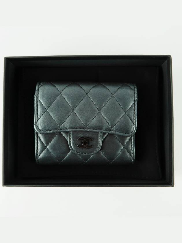 French origin classic small half wallet lambskin black seal snap AP0229 - CHANEL - BALAAN 8