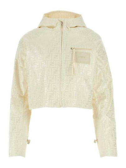 FF Logo Hooded Jacket Off-White - FENDI - BALAAN 2