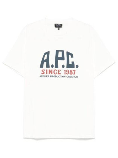 Print Label Short Sleeve T-Shirt White - A.P.C. - BALAAN 2