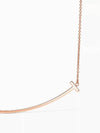 T Smile Pendant Large Necklace Rose Gold 33637152 - TIFFANY & CO. - BALAAN 6