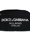 Logo Rubberized Nylon Small Belt Bag Black - DOLCE&GABBANA - BALAAN 7