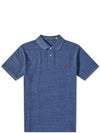 Iconic Mesh Slim Fit Polo Shirt Navy - POLO RALPH LAUREN - BALAAN 2