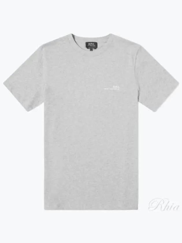 Men's Item Logo Short Sleeve T-Shirt Grey - A.P.C. - BALAAN 2