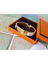 Gold Click Ash PM Bracelet Bangle - HERMES - BALAAN 8