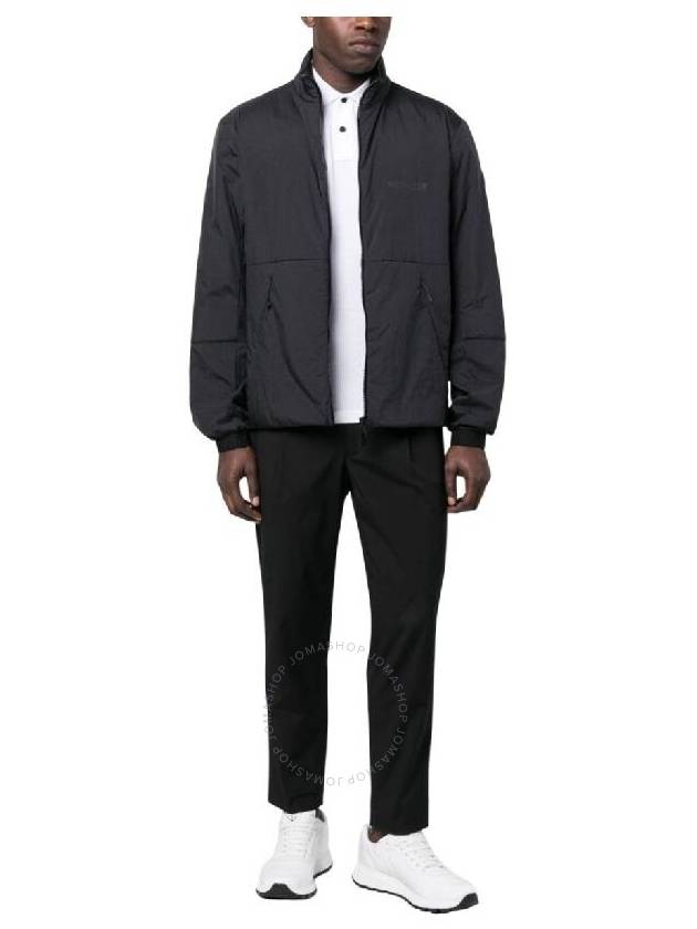 Men Faret Crinkle Zip Up Jacket Black - MONCLER - BALAAN 4