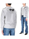 Shell R Goggle Hooded Jacket Grey - CP COMPANY - BALAAN 2