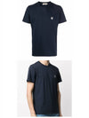 Grey Fox Head Patch Classic Short Sleeve T-Shirt Navy - MAISON KITSUNE - BALAAN 5