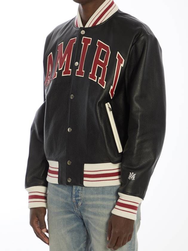 Amiri Leather Bomber Jacket - AMIRI - BALAAN 2