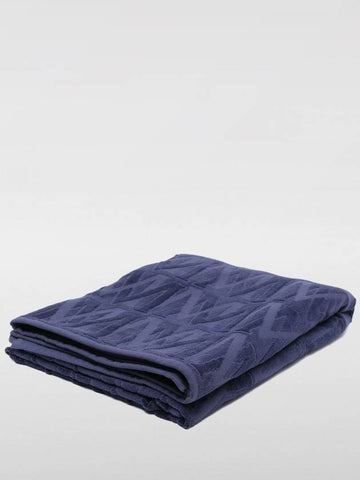 Telo da bagno Moncler in spugna di cotone con logo jacquard - MONCLER - BALAAN 1