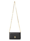 Lola Gold Logo Quilted Mini Cross Bag Black - BURBERRY - BALAAN 7