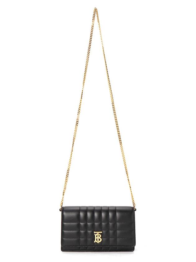 Lola Gold Logo Quilted Mini Cross Bag Black - BURBERRY - BALAAN 7