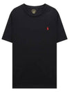 Men's Embroidered Pony Short Sleeve T-Shirt Black - POLO RALPH LAUREN - BALAAN 2