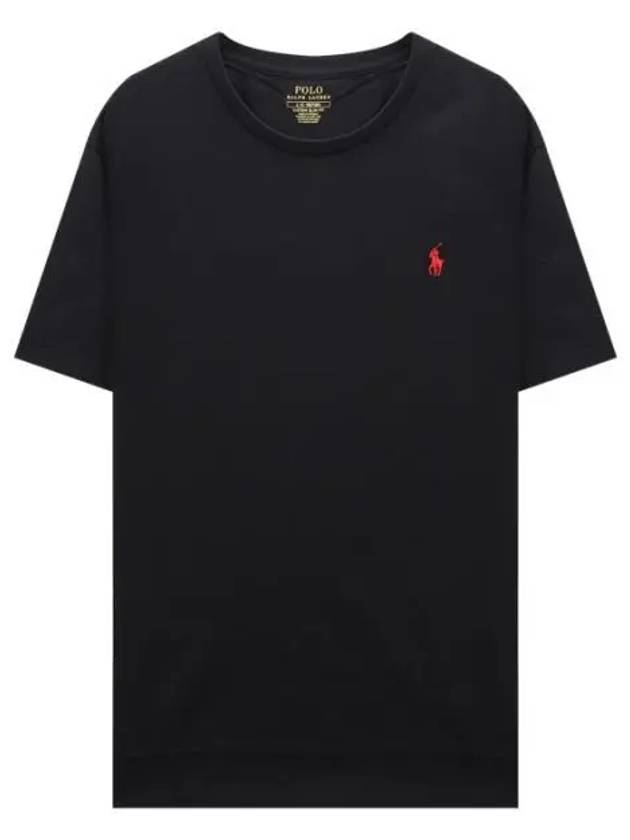 Men's Embroidered Pony Short Sleeve T-Shirt Black - POLO RALPH LAUREN - BALAAN 2