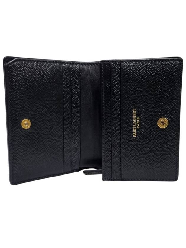 530841 Monogram Matelasse Card Half Wallet - SAINT LAURENT - BALAAN 7