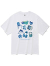 Blue Collector Short Sleeve TShirt White - RADINEO - BALAAN 1