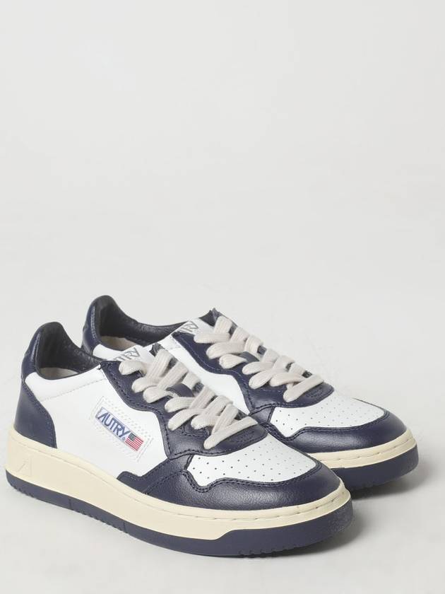 Medalist Goatskin Low Top Sneakers White Navy - AUTRY - BALAAN 3