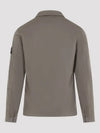 Organic Stretch Cotton Satin Long Sleeve Shirt Brown - STONE ISLAND - BALAAN 3