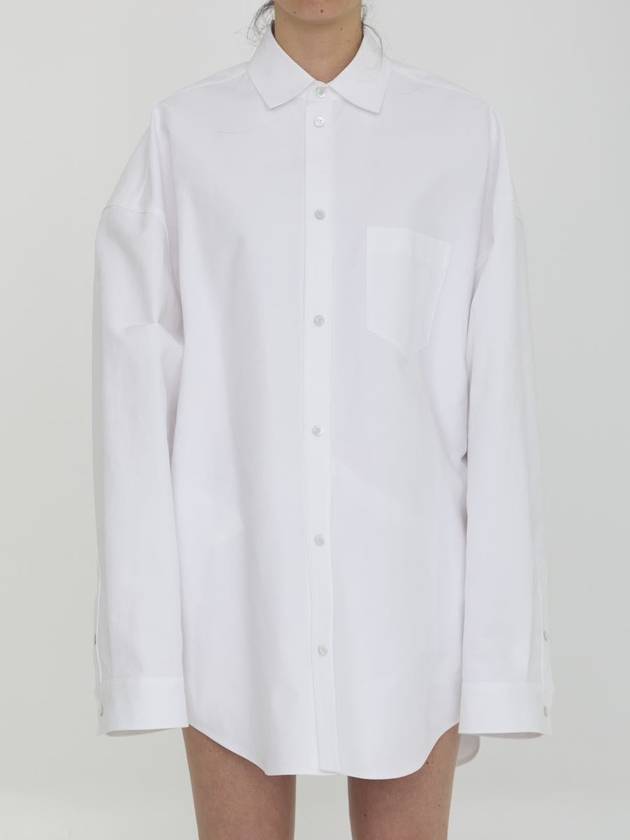 Outerwear Large Fit Shirt White - BALENCIAGA - BALAAN 2