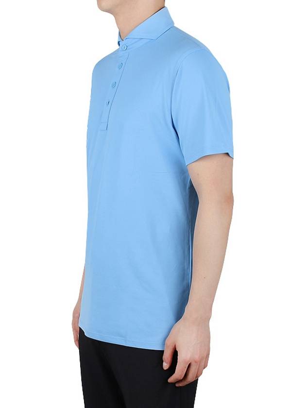 Golf Wear Men s Collar Short Sleeve T Shirt G4MS23K300 CIELO - G/FORE - BALAAN 5