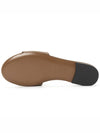 Baguette FF Logo Leather Slippers Mocha - FENDI - BALAAN.