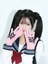 04 ribbon knit gloves PINK - CLUT STUDIO - BALAAN 4