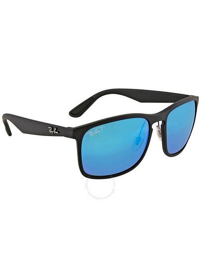 Ray Ban Chromance Polarized Blue Mirror Square Unisex Sunglasses RB4264 601SA1 58 - RAY-BAN - BALAAN 2