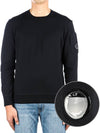 Lens Wappen Crew Neck Sweatshirt Navy - CP COMPANY - BALAAN 2