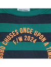 Kids Circle Logo Striped Sweatshirt B224AC043 401 - BOBO CHOSES - BALAAN 4