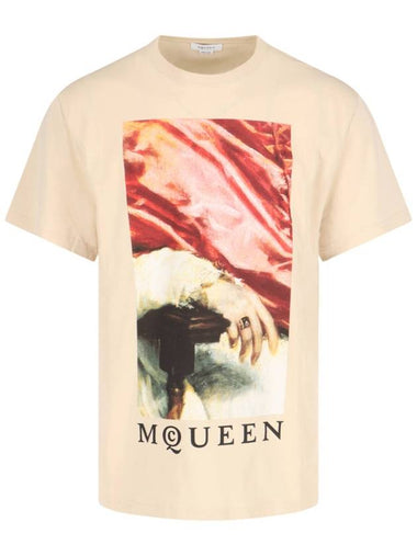 Alexander McQueen T-shirts and Polos Beige - ALEXANDER MCQUEEN - BALAAN 1