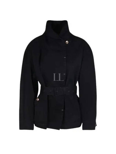 Plum Waist Belted Prunille Jacket Faded Black - ISABEL MARANT - BALAAN 2