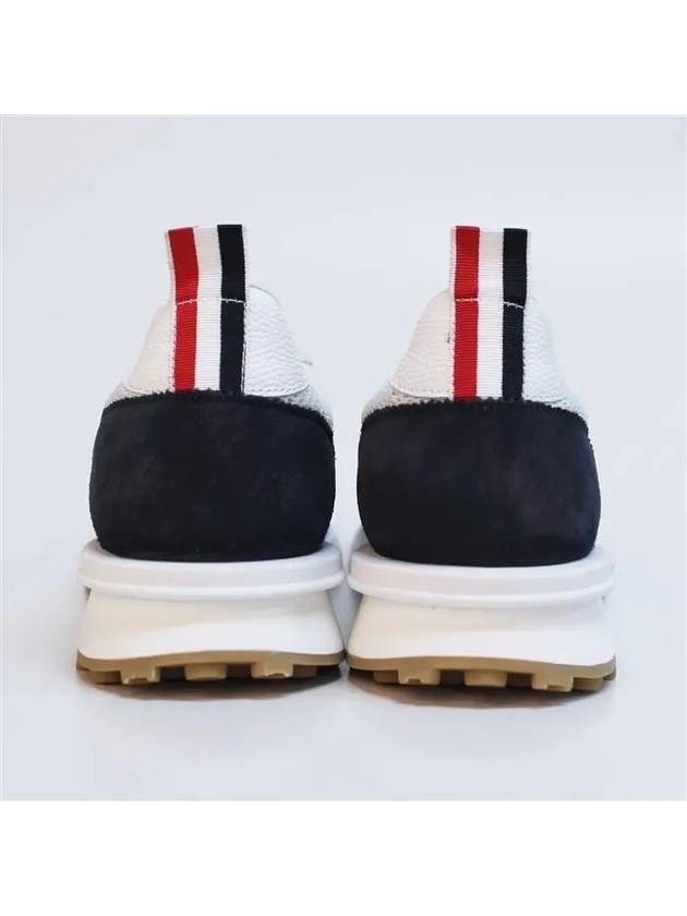 Fine Kid Suede Tech Runner Sneaker Navy - THOM BROWNE - BALAAN 5