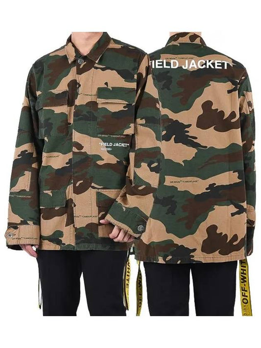 Camo field jacket OMEL003E18026010 - OFF WHITE - BALAAN 1