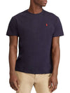 Men's Embroidery Logo Pony Classic Fit Short Sleeve T-Shirt Navy - POLO RALPH LAUREN - BALAAN 3