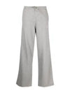 Women's Isoli Wide Pants Grey - GANNI - BALAAN 2