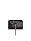 Kate Tassel Detail Chain Long Wallet Black - SAINT LAURENT - BALAAN 1