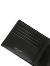 East/West Wallet In Smooth Leather Black - SAINT LAURENT - BALAAN 6