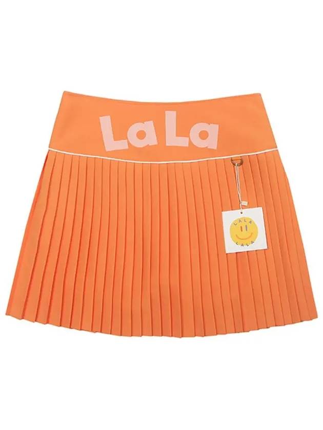 Lala Pleats A-line Skirt Orange - LALA SMILE - BALAAN 4