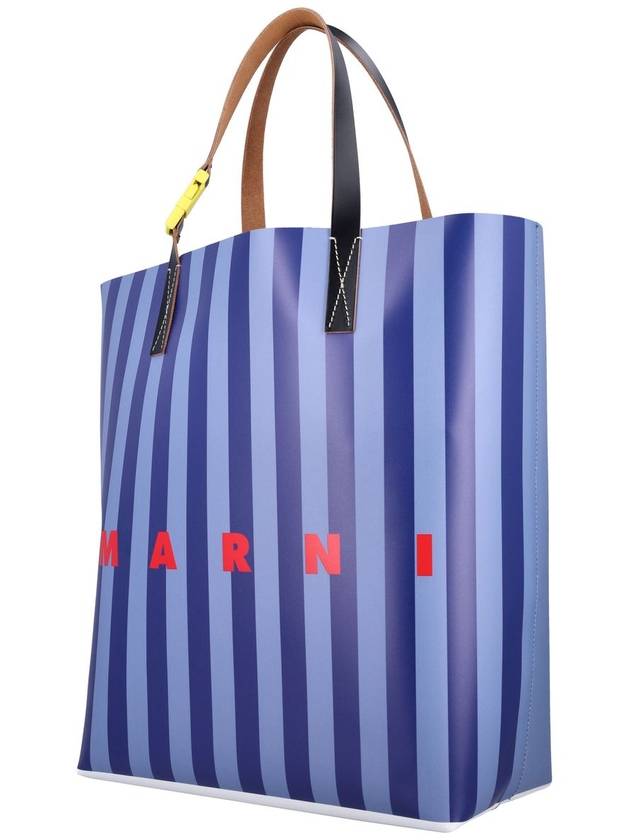 Striped Tribeca shopping bag - MARNI - BALAAN 3