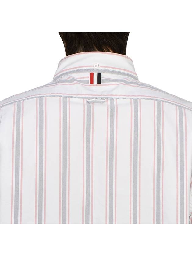 Stripe Oxford Armband Long Sleeve Shirt - THOM BROWNE - BALAAN 7