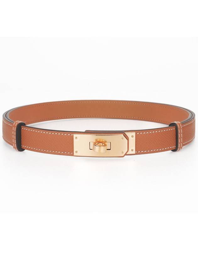 Women's Kelly 18 Gold Belt Gold - HERMES - BALAAN 2