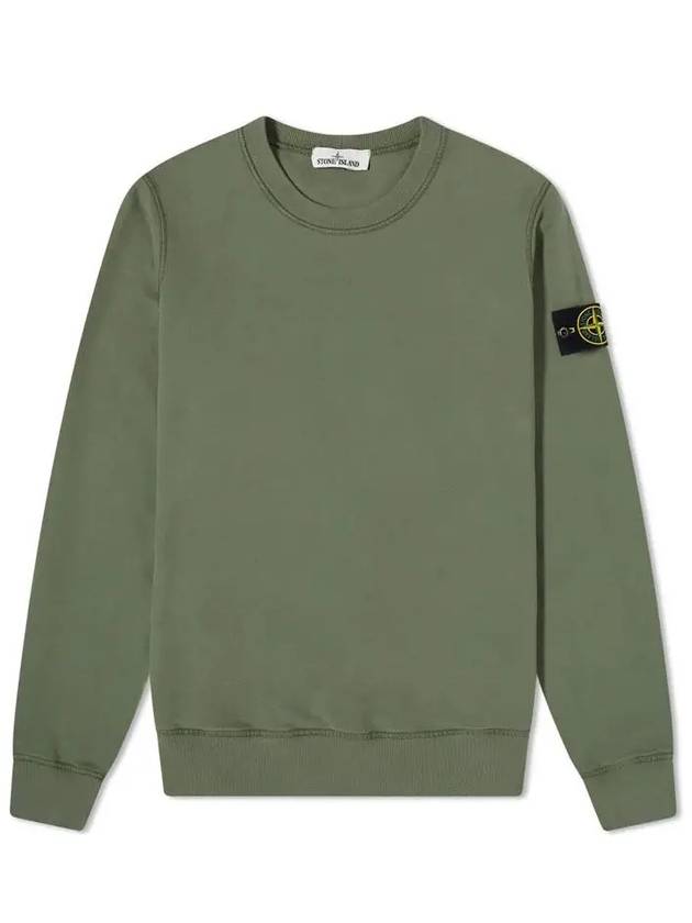 Wappen Patch Crewneck Sweatshirt Olive - STONE ISLAND - BALAAN 2