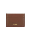 Logo Leather Card Wallet Brown - JIL SANDER - BALAAN 2