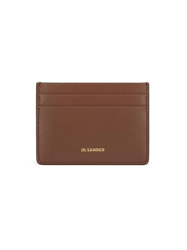 Logo Leather Card Wallet Brown - JIL SANDER - BALAAN 2