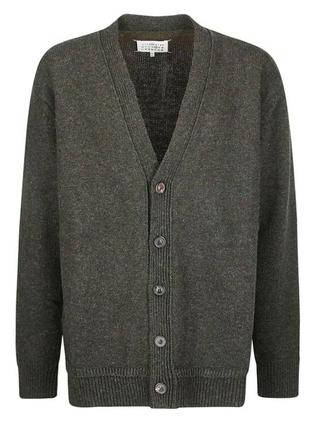 Elbow Patch Cardigan Dark Green - MAISON MARGIELA - BALAAN 2