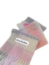 Check Mohair Muffler Fuchsia Lilac Pink - ACNE STUDIOS - BALAAN 5