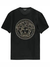 Men's Medusa Logo Short Sleeve T-Shirt Black - VERSACE - BALAAN 2