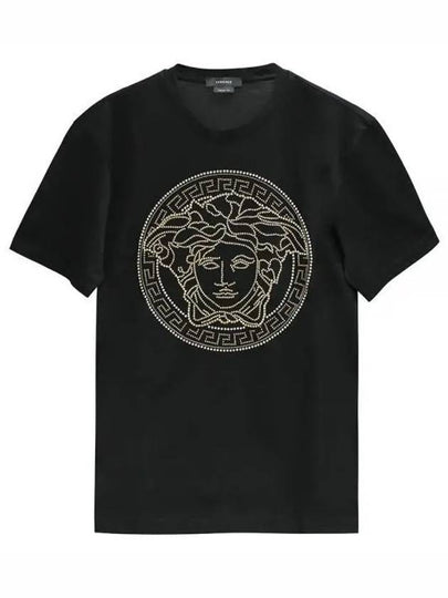 Men's Medusa Logo Short Sleeve T-Shirt Black - VERSACE - BALAAN 2