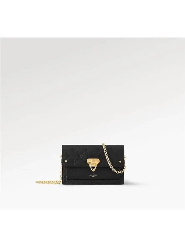 Vavin Chain Monogram Empreinte Card Wallet Black - LOUIS VUITTON - BALAAN 2