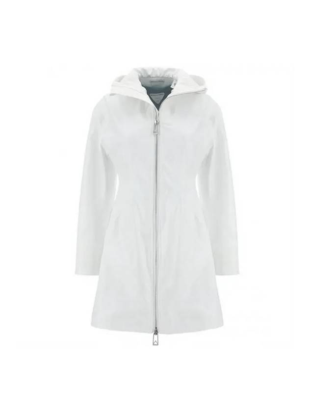 Women's Long Zipper Parka White - BOTTEGA VENETA - BALAAN 1